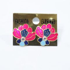 Ovel Shape Earring || Green & Yellow || Saras Aajeevika