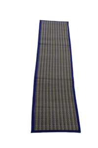  Table Runner Mk W & Blue 12×48 Inch