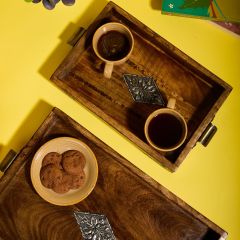  Tray Set Of 2 Rectangular