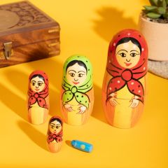 Mother Baby Red Yellow