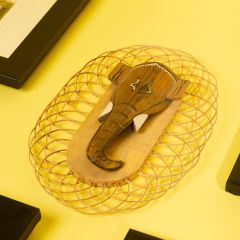  Bamboo Hanging Ganpati Oval 11In
