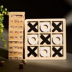 Wooden Zero Cut & Jenga Game Combo | Toy for Kids | Handmade Toys | Wooden Toys