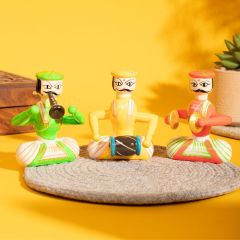 Band Set Of 3 Orange | Toy for Kids | Handmade Toys | Wooden Toys