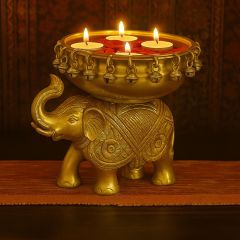 Antique Brass Urli Elephant | Home Décor | Antique Urli | Brass Work | Indian Festival Celebration | Home Essentials