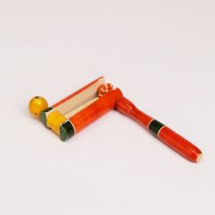 Round Rattel Orange | Toy for Kids | Handmade Toys | Wooden Toys