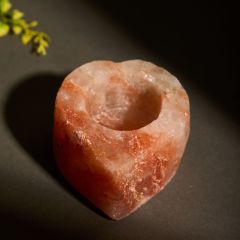 SARAS Aajeevika, Handcrafted | Himalayan Rock Salt Stand | SHG Product | Punjab | Rock Salt Stand | Heart Design