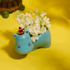  Blue Hippo-Pot