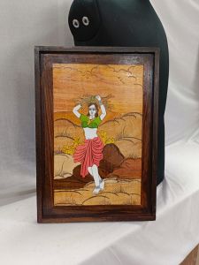 Wall Hanging Mysore Inlay Single Beeding 12x18 || Saras Aajeevika 