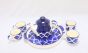 Khurja Pottery Murli Mug Tea Set White & Blue Color Big 2 || Saras Aajeevika