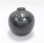  Black Pottery Flower Vase Face Shape