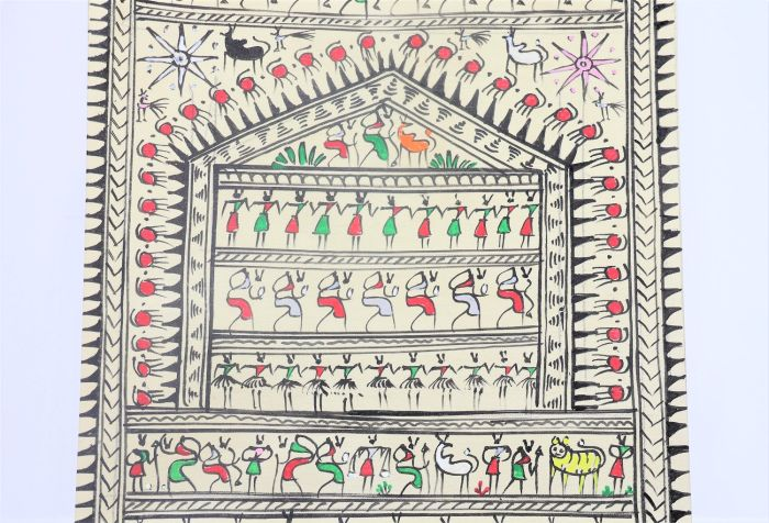  Pattachitra T Silk Tribal 11"*8" (6)