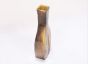 Khurja Pottery Flower Vase Pan Shape||  Mustard Color || Size 10 Inches || Saras Aajeevika