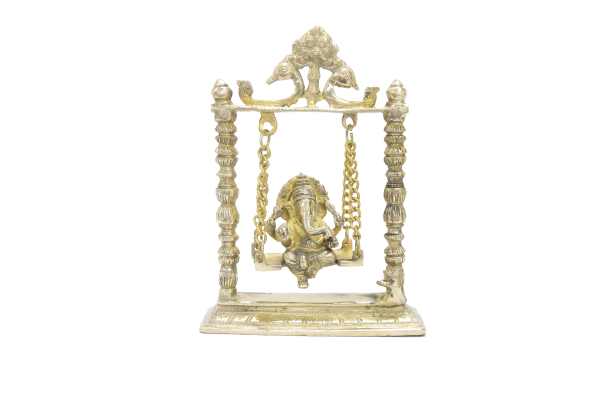 Antique Brass Ganesh on Jhula| Antique Figurine | Brass Work | Indian Festival Celebration | Home Essentials