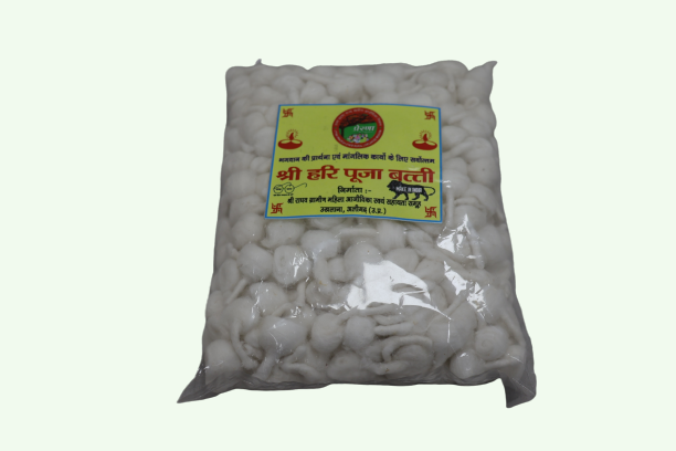 White Cotton Diya Batti | Cotton Batti | Handmade Batti | Puja Essentials | Indian Festivals | White Batti || Saras Aajeevika