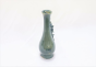 Khurja Pottery Flower Vase Bottle Shape Green Colour 10 Inches
