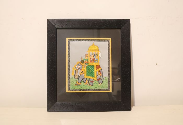  Miniature Painting Ambavadi Framed 10*12 Inch