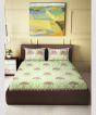 Cotton Hand Block Double Bedsheet ||  Green ||  93×108 inch || Saras Aajeevika