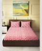 Cotton Hand Block Double Bedsheet || Pink || 93×108 inch || Saras Aajeevika 