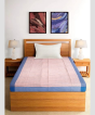  Bedspread Cotton Pink Blue Line 90X60 Inch