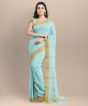 Chanderi Shoulder Pallu || Silk Cotton || Light Grren || 6.5 Mtr || Saras Aajeevika