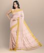 Chanderi Shoulder Pallu || Silk Cotton || Pink || 6.5 Mtr. || Saras Aajeevika