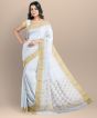 Chanderi Palla Jal || Silk Cotton || Off White || 6.5 Mtr || Saras Aajeevika