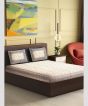 Bedsheet With Pillow Cover || Block Print Brown Flower W Black Thick Border||  90*108 inch || Saras Aajeevika