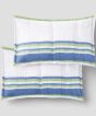 Bedsheet Cotton White Green Line 90*100 inch || Saras Aajeevika