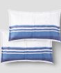 Bedsheet Cotton White Blue Line 90*100 inch || Saras Aajeevika