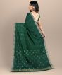 Saras Aajeevika Chanderi Silk Cotton Saree – Shoulder Pallu Design, Green, 6.5 Mtrs