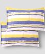 Bedspread Cotton Single Bedsheet || Yellow White Line || 90X60 inch || Saras Aajeevika 