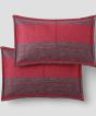 Bedspread Cotton Single Bedsheet || Maroon Black Line || 90*60 Inch || Saras Aajeevika 