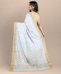 Chanderi Palla Jal || Silk Cotton || Off White || 6.5 Mtr || Saras Aajeevika