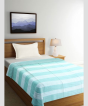Bedspread Cotton Light Green White Line 90 X 60 Inch