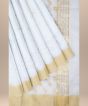 Chanderi Palla Jal || Silk Cotton || Off White || 6.5 Mtr || Saras Aajeevika