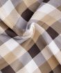 Bedsheet Cotton Double Bed || Brown Grey Square || 90X100 inch || Saras Aajeevika