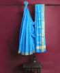 Chanderi Shoulder Pallu || Silk Cotton || Royal Blue || 6.5 Mtr || Saras Aajeevika