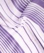 Bedspread Cotton Single Bedsheet || White Violet Line || 90*60 Inch || Saras Aajeevika