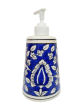 Soap Dispenser Ceramics Blue pottery