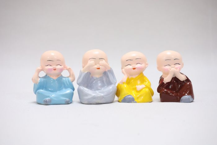 BABY MONK SET OF 4 - 2 Inch size