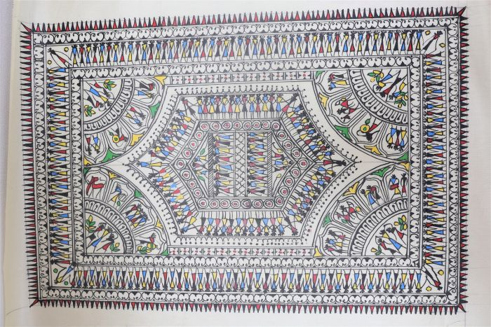  Pattachitra T Silk Tribal 18"*12" (4)