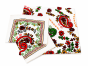 Kachchh Style Cotton Bedsheet with Flower Design || White & Red || 8 x 7 ft || Saras Aajeevika