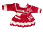 KIDS DRESS SET GAJRI & WHITE | Kids Fashion | Kids Winterwear | Handmade Sweater | Red and White