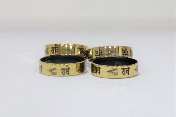 Glass Bangle Radhe (Set of 4) || Carbon Blue Color || Saras Aajeevika