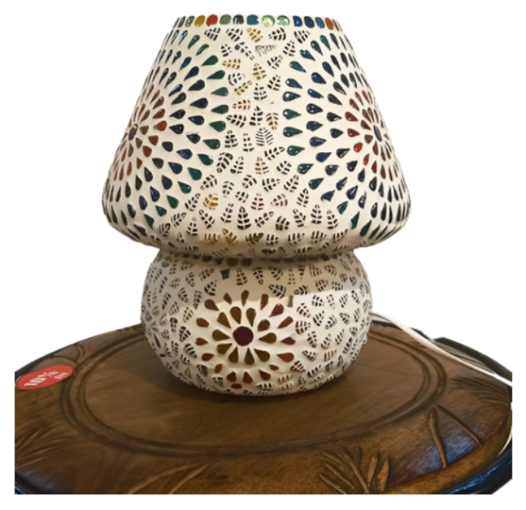Table Lamp Blue Pottery 7