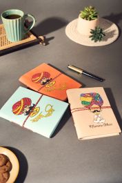 Diary Bahi Style || 7 Inch || Orange, Skyblue & Grey Color || Set of 3 ...