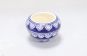 Khurja Pottery Indoor Pot Apple Shape Navy Blue Colour Medium Size 4 Inches