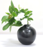  Black Pottery Flower Vase Face Shape