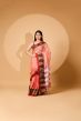 Handloom Pure Cotton Nach Mayuri Saree with Blouse || 6.8 Mtr || Peach Color || Saras Aajeevika