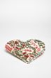 Diary Heart Shape || White Base Green Red Petals Design || 7x8 || Saras Aajeevika
